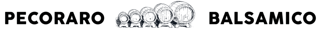 Pecoraro Balsamico – Logo mit Fässer-Emblem